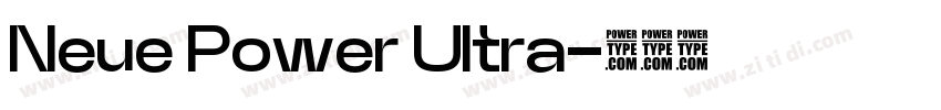 Neue Power Ultra字体转换